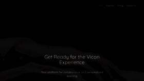 What Vicon.app website looked like in 2022 (1 year ago)
