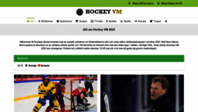 What Vmhockey.se website looked like in 2022 (1 year ago)