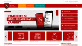 What Vajnory.sk website looked like in 2022 (1 year ago)