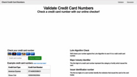 What Validcreditcardnumber.com website looked like in 2022 (1 year ago)