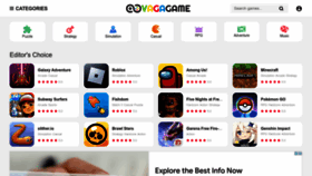 What Vagagame.com website looked like in 2022 (1 year ago)