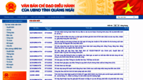 What Vanban.quangngai.gov.vn website looked like in 2022 (1 year ago)