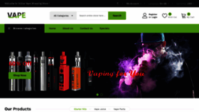 What Vapeshops.biz website looked like in 2022 (1 year ago)
