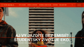 What Vub.sk website looked like in 2022 (1 year ago)