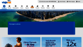 What Viajanet.com.br website looked like in 2022 (1 year ago)
