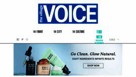 What Villagevoice.com website looked like in 2022 (1 year ago)