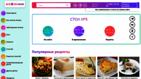 What Vseopecheni.ru website looked like in 2023 (1 year ago)