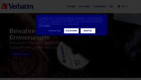 What Verbatim.de website looked like in 2023 (1 year ago)
