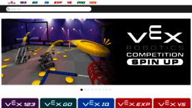 What Vexrobotics.com website looked like in 2023 (1 year ago)