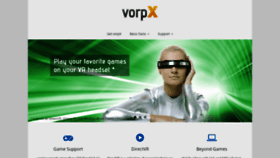 What Vorpx.com website looked like in 2023 (1 year ago)