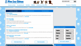 What Viveleschiens.com website looked like in 2023 (1 year ago)