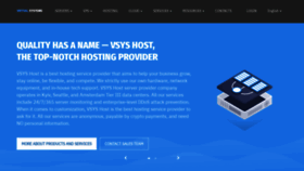What Vsys.host website looked like in 2023 (1 year ago)