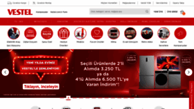 What Vestel.com.tr website looked like in 2023 (1 year ago)