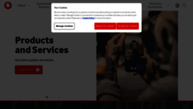 What Vodafone.com website looked like in 2023 (1 year ago)