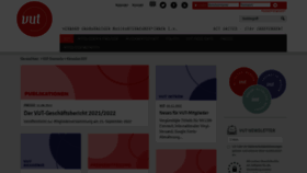 What Vut.de website looked like in 2023 (1 year ago)