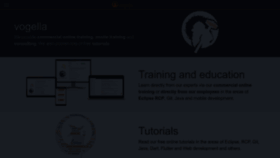 What Vogella.de website looked like in 2023 (3 years ago)