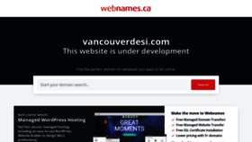 What Vancouverdesi.com website looked like in 2023 (1 year ago)