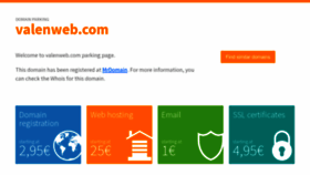 What Valenweb.com website looked like in 2023 (2 years ago)