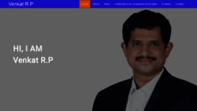 What Venkatrp.com website looked like in 2023 (1 year ago)