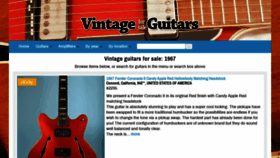What Vintageguitarsforsale.co website looked like in 2023 (1 year ago)