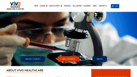 What Vivohealthcare.com website looked like in 2023 (1 year ago)