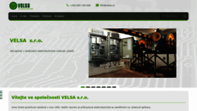 What Velsa.cz website looked like in 2023 (1 year ago)