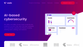 What Vadesecure.com website looked like in 2023 (1 year ago)