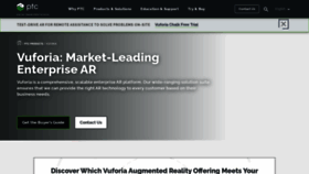 What Vuforia.com website looked like in 2023 (1 year ago)