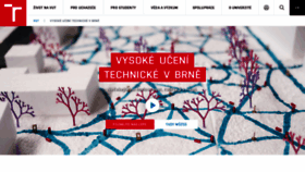 What Vut.cz website looked like in 2023 (2 years ago)