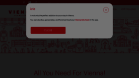 What Viennacitycard.at website looked like in 2023 (1 year ago)