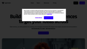 What Vectary.com website looked like in 2023 (2 years ago)