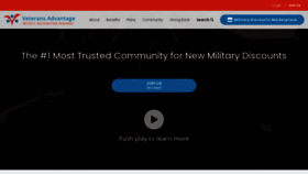 What Veteransadvantage.com website looked like in 2023 (1 year ago)