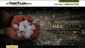 What Vosslawfirm.com website looked like in 2023 (1 year ago)