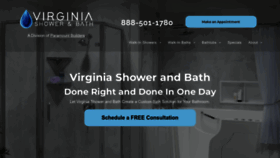 What Virginiashowerandbath.com website looked like in 2023 (1 year ago)
