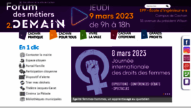 What Ville-cachan.fr website looked like in 2023 (1 year ago)