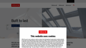 What Velux.com website looked like in 2023 (1 year ago)