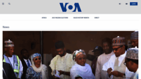 What Voaafrica.com website looked like in 2023 (1 year ago)