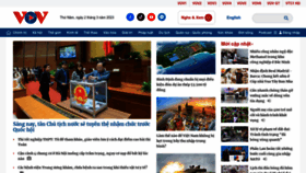 What Vov.vn website looked like in 2023 (1 year ago)