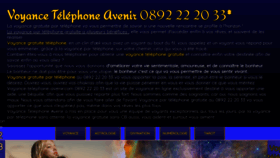 What Voyance-tel-avenir.com website looked like in 2023 (1 year ago)