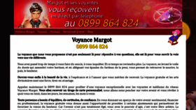 What Voyancemargot.com website looked like in 2023 (1 year ago)