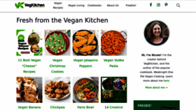 What Vegkitchen.com website looked like in 2023 (1 year ago)