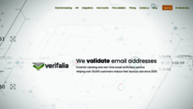 What Verifalia.com website looked like in 2023 (1 year ago)
