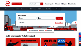 What Vbb.de website looked like in 2023 (1 year ago)