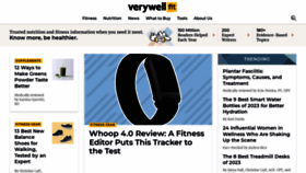 What Verywellfit.com website looked like in 2023 (1 year ago)