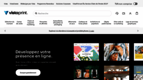 What Vistaprint.fr website looked like in 2023 (1 year ago)