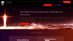 What Victoriametrics.com website looked like in 2023 (1 year ago)