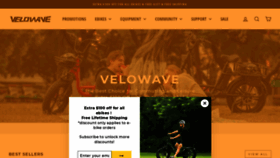 What Velowavebikes.com website looked like in 2023 (1 year ago)