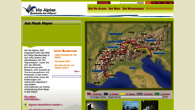 What Via-alpina.org website looked like in 2023 (1 year ago)