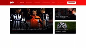 What Voetbalprimeur.be website looked like in 2023 (1 year ago)