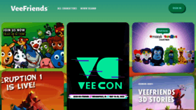What Veefriends.com website looked like in 2023 (1 year ago)
